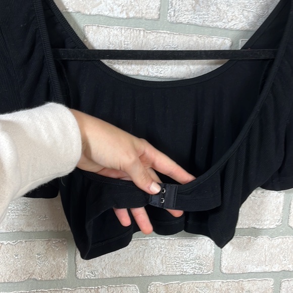 Basic Bxxch Open Back Crop Top- Size L - Picture 3 of 4